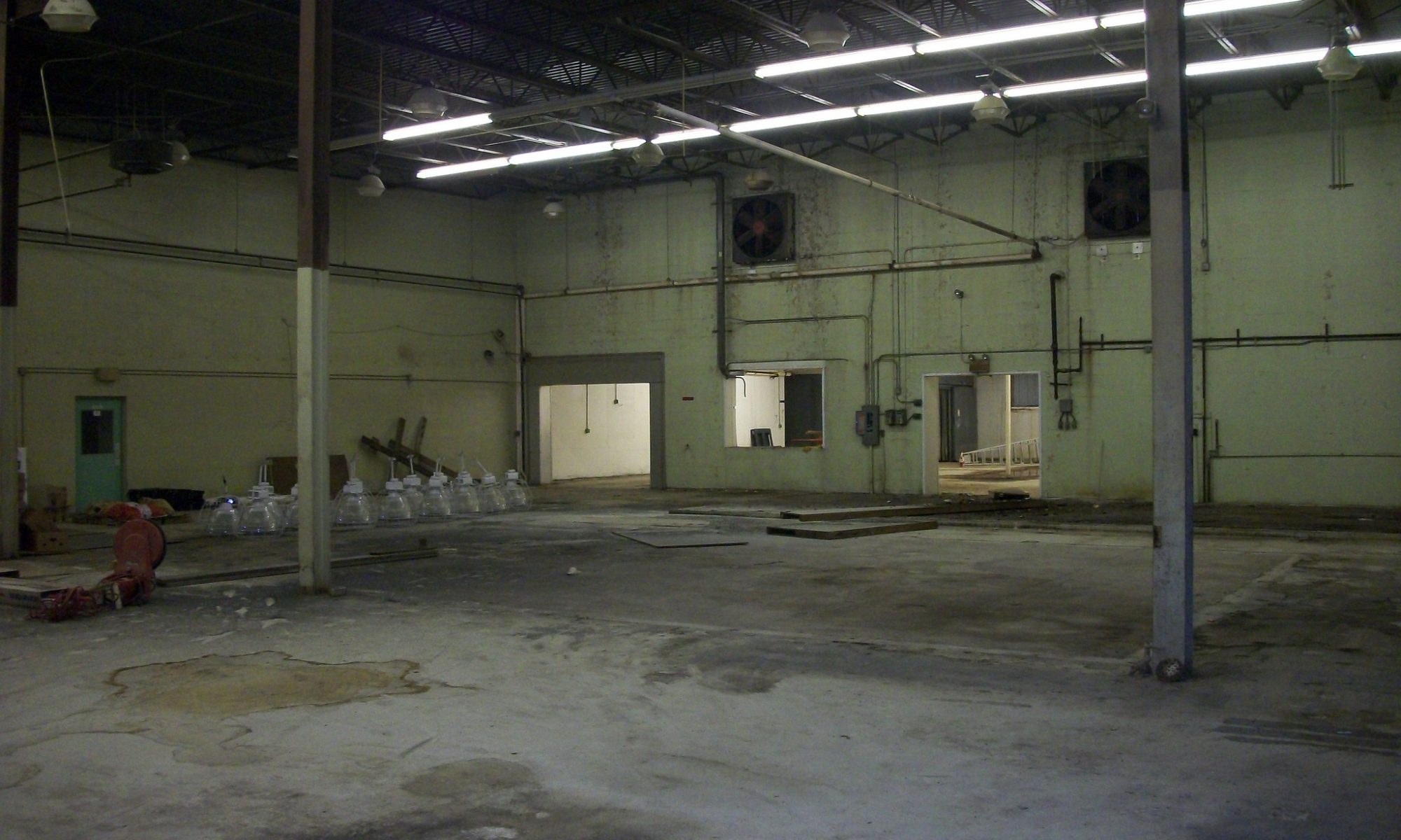 open warehouse area